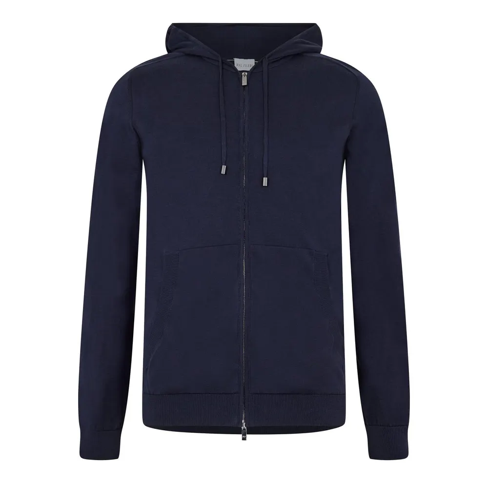 Pal Zileri Men's Zip Knitted Hoodie