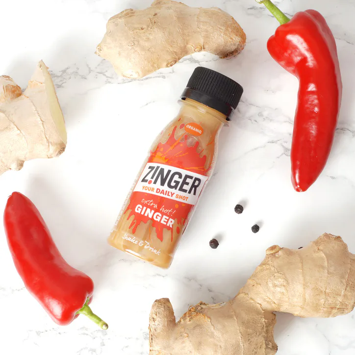 James White Drinks Organic Extra Hot Ginger Zinger Shot 70ml, additional product view 2