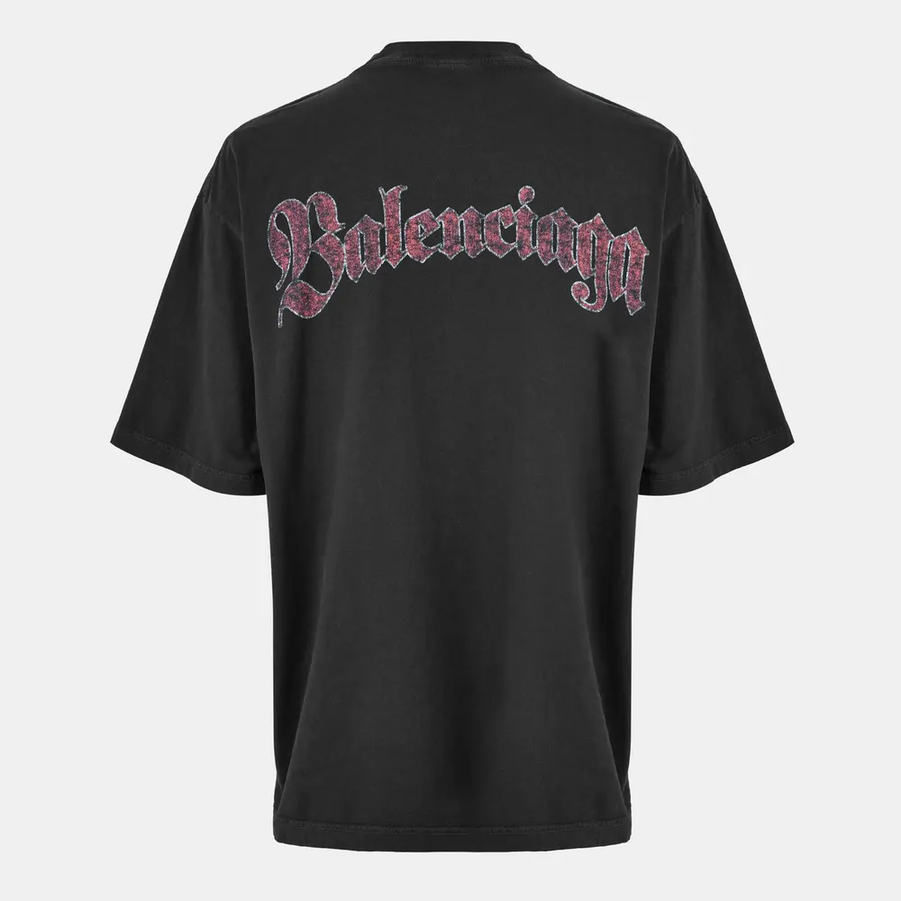 Balenciaga Men's Spiral T-Shirt detail 2