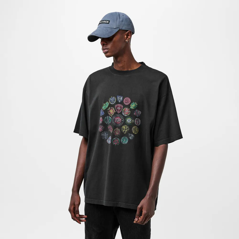 Balenciaga Men's Spiral T-Shirt detail 3