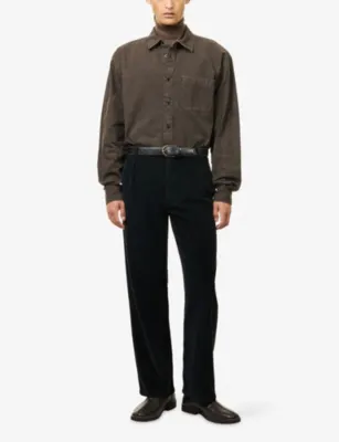 THE ROW Paulo Velvet Corduroy Trousers detail 2