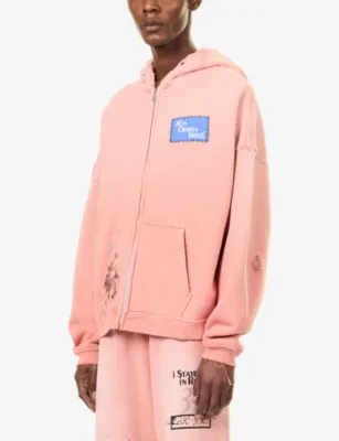 PALY HOLLYWOOD Alta Cienega Zip-Up Cotton Hoody - XS/S detail 3