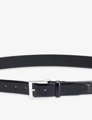 BOSS Branded-Buckle Leather Belt - DARK BROWN - 30 detail 3