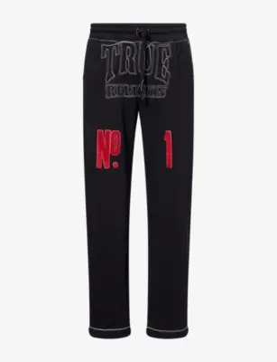 TRUE RELIGION No1 Contrast-Stitch Cotton-Blend Jogging Bottoms