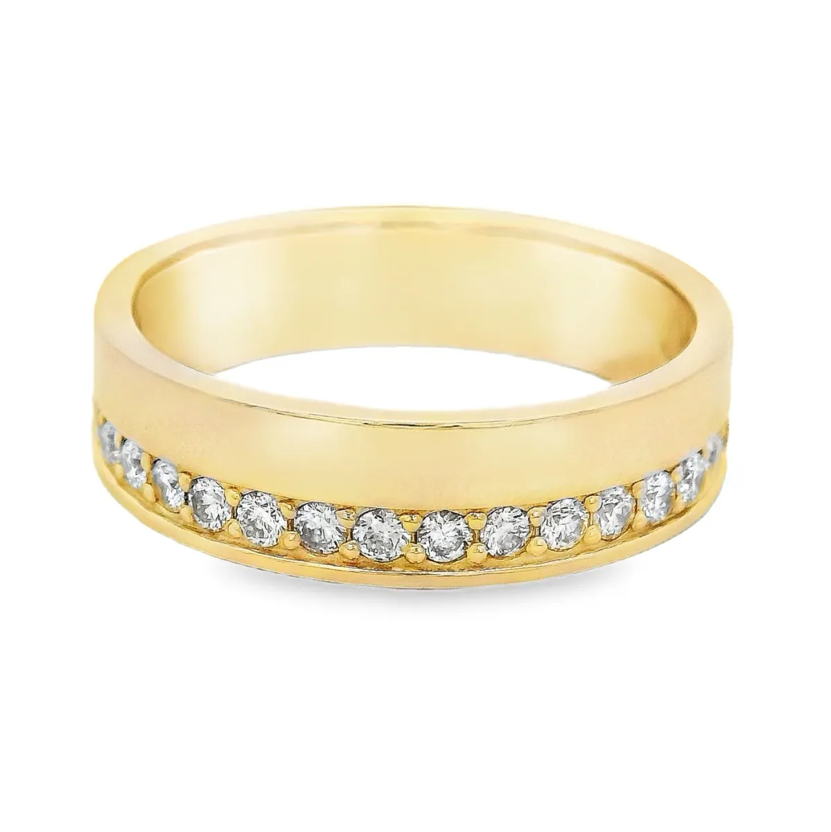 RINA - For Him CUSTOM CVD Semi-Eternity Lab Diamond Band 70991 in 10 / Rose – Ring