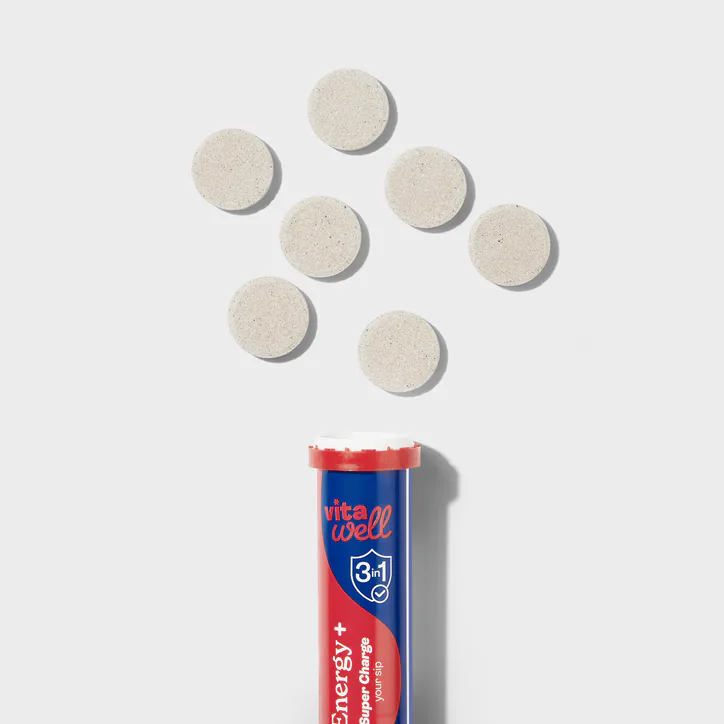 Vitawell 3-IN-1 Formula Electrolyte & Multivitamin Effervescent Cherry detail 2