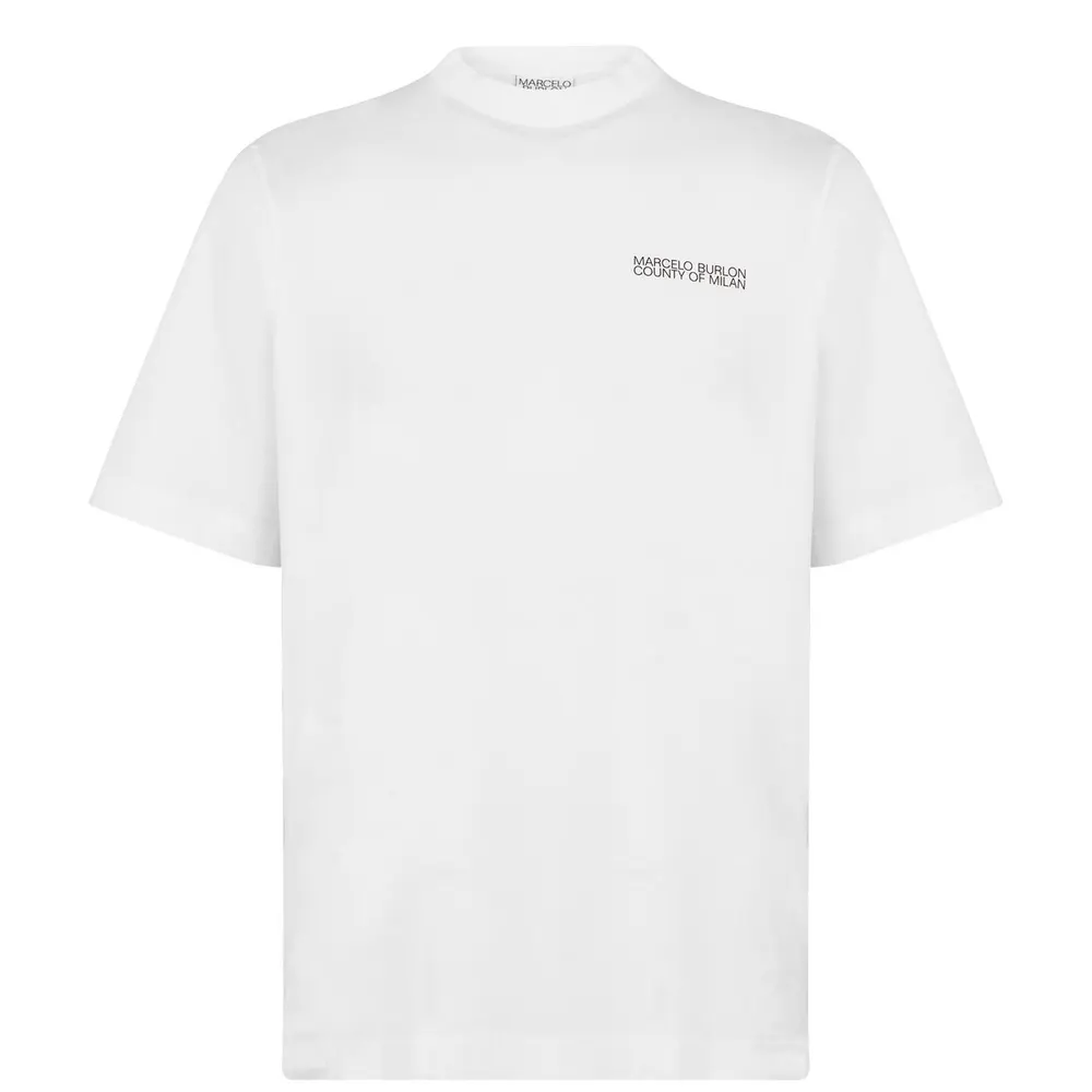Marcelo Burlon Cross Over T-Shirt in White 0110 – Clothing