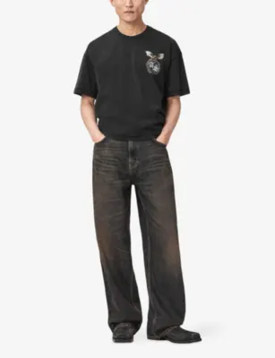 ALLSAINTS Wyvern Graphic-Print Cotton T-Shirt detail 2
