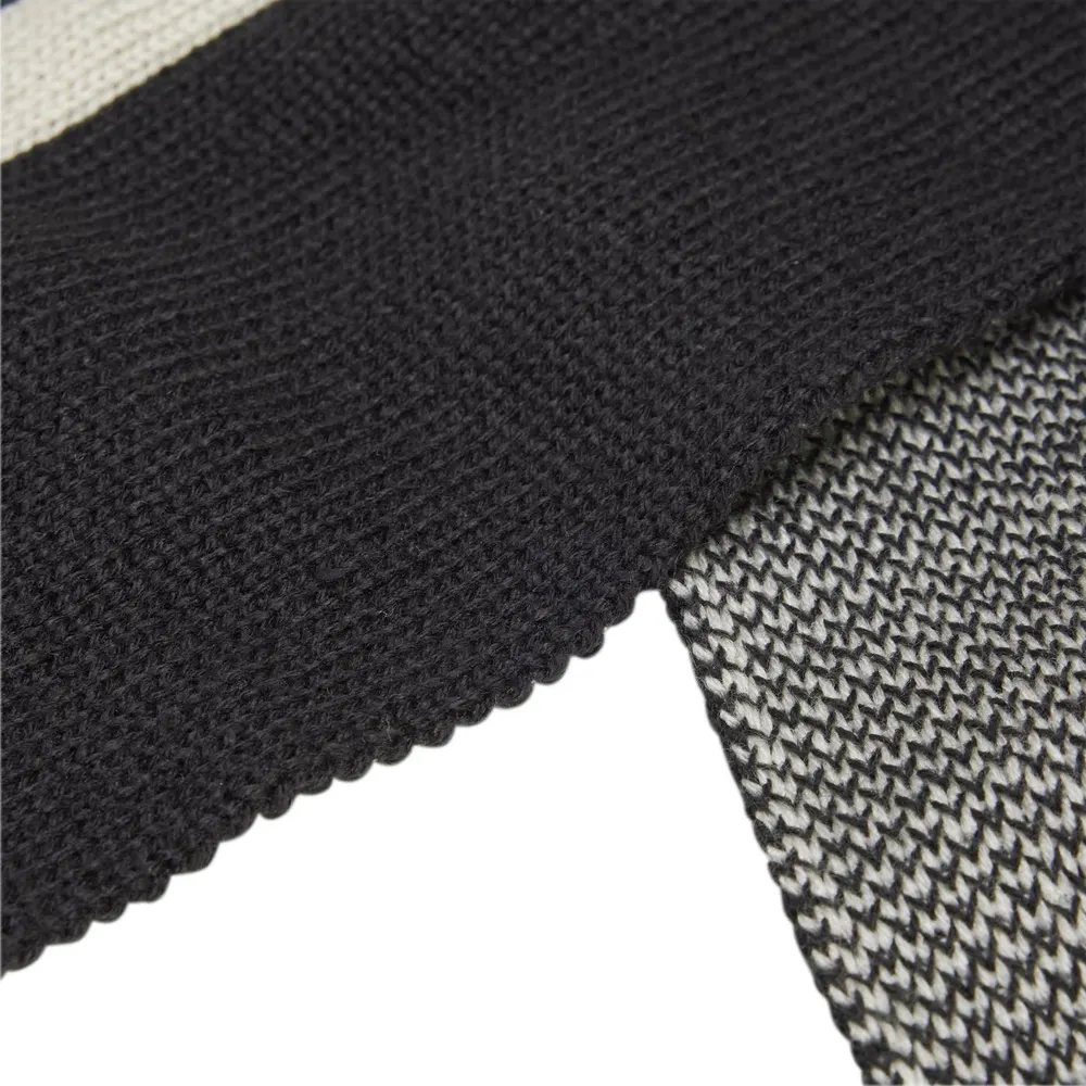 Y3 Men's Stripe Midweight Scarf in Black, additional product view 3