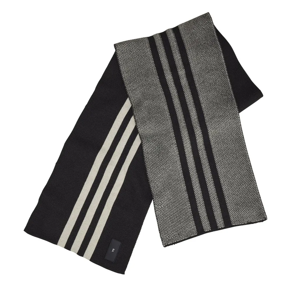 Y3 Men's Stripe Midweight Scarf in Black – Accessories