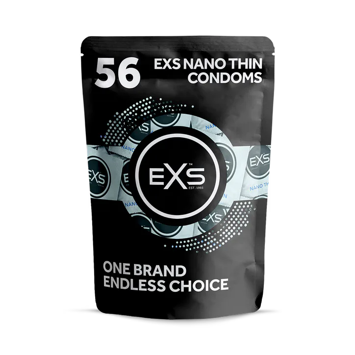 EXS Nano Thin Condoms Lightweight Vegan Latex 56 Pack detail 2