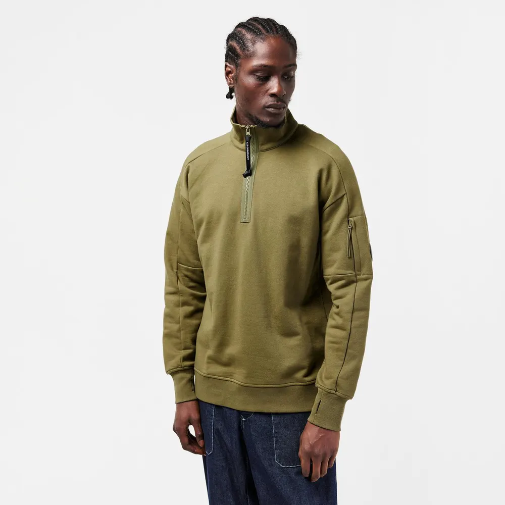 CP Company Men's Lens Quarter-Zip Fleece Top detail 3