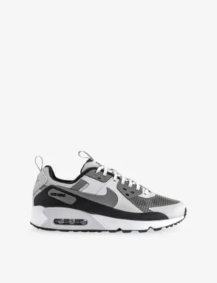 For Him Air Max 90 Drift Leather and Mesh Trainers - 11 in VAST GREY PENCIL POINT W – Mens | Trainers | Lace up trainers