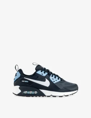 For Him Air Max 90 Drift Leather and Mesh Trainers - 11 in DARK OBSIDIAN WHITE PSYC – Mens | Trainers | Lace up trainers
