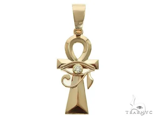 RINA - For Him CUSTOM Custom Made Ankh Eye Of Horus Pendant 66104 in Rose Gold – Pendant