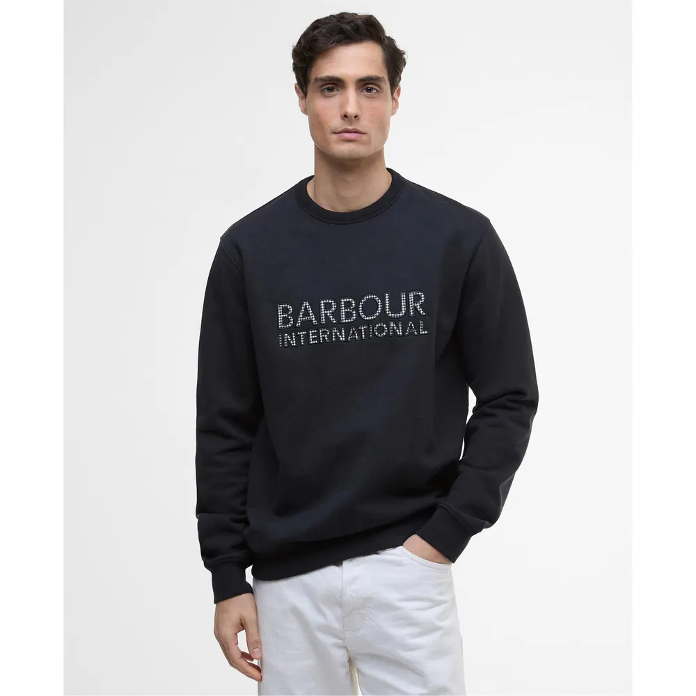 Barbour International Bertie Blackstreak Logo Sweater detail 2