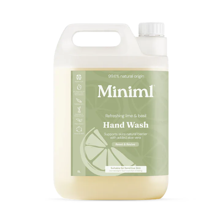 Miniml Hand Wash Refreshing Lime & Basil 5L Refill