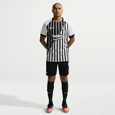 Nike Beşiktaş J.K. Men's Nike Football Knit Shorts - Black/White/White in Black/White/White – Nike men's and unisex