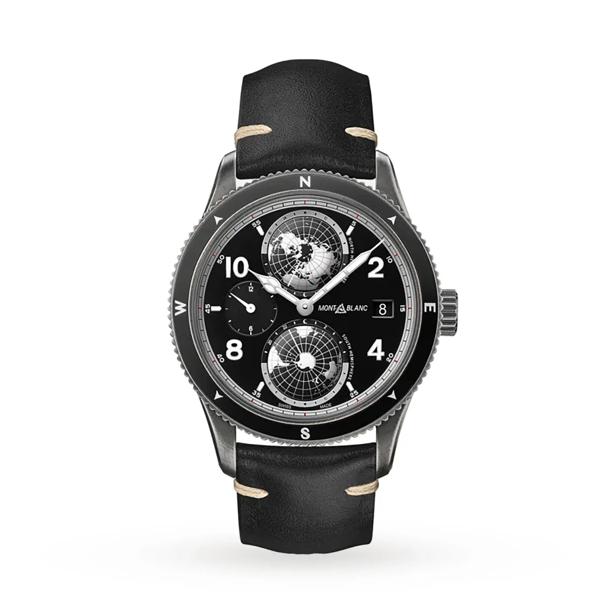 MontBlanc 1858 Geosphere UltraBlack Limited Edition Mens Watch