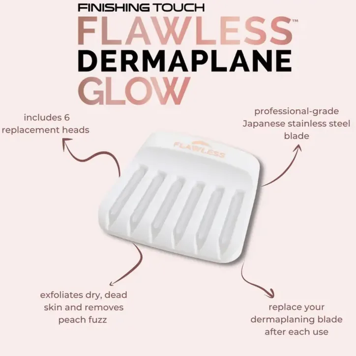 Flawlesss FLAWLESS Dermaplane Glow Replacement Heads - Pack of 6 detail 2