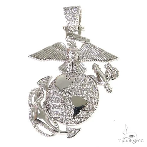 RINA - For Him CUSTOM CVD Mini Marine Diamond Pendant (Lab) 68193 in Rose Gold – Pendant