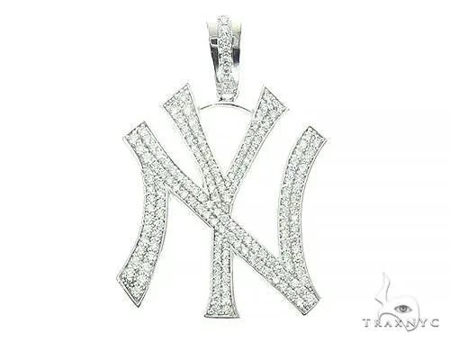 RINA - For Him CUSTOM New York Yankee Diamond Pendant 65859 in Rose Gold – Pendant