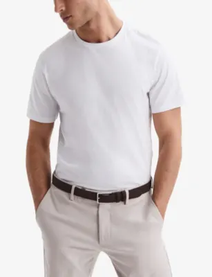 REISS Bless short-sleeved crewneck pack of three cotton-jersey T-shirts detail 2