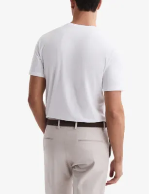 REISS Bless short-sleeved crewneck pack of three cotton-jersey T-shirts detail 3