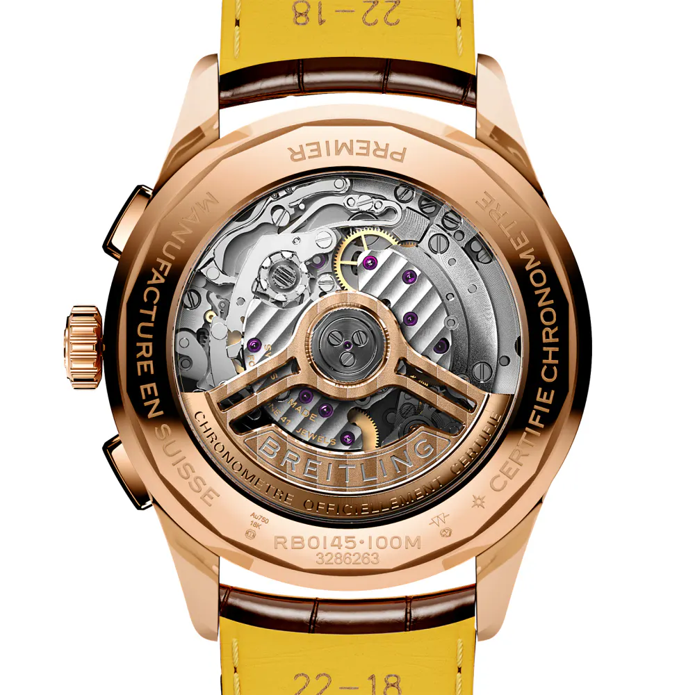 Breitling Premier B01 Chronograph 42mm Mens Watch Cream in Cream, additional product view 2