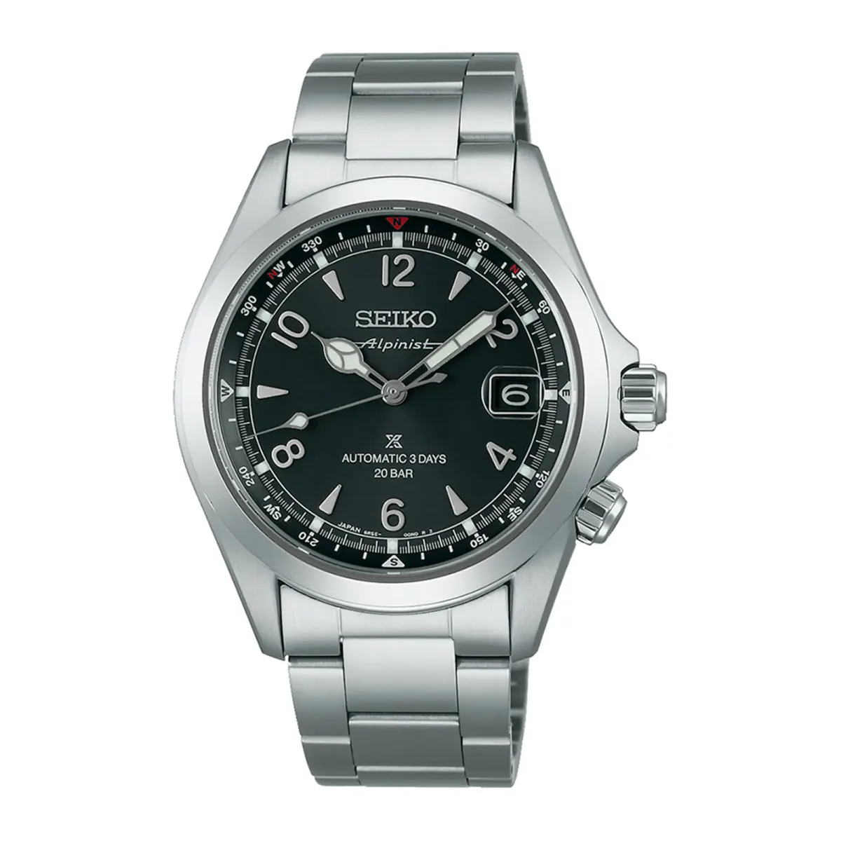 Seiko Prospex Prospex Alpinist 39.5mm Mens Watch ‘Summit’ Black Dial Bracelet Watch