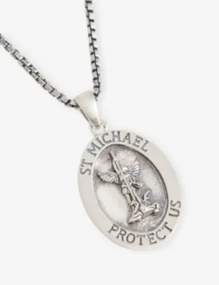 SERGE DENIMES Archangel Sterling-Silver Pendant Necklace detail 3