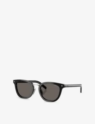 PRADA PR C01SD Round-Frame Acetate Sunglasses detail 2