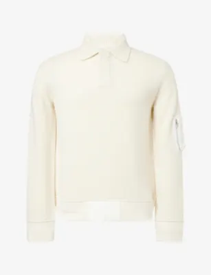 SACAI Collared Relaxed-Fit Wool Jumper