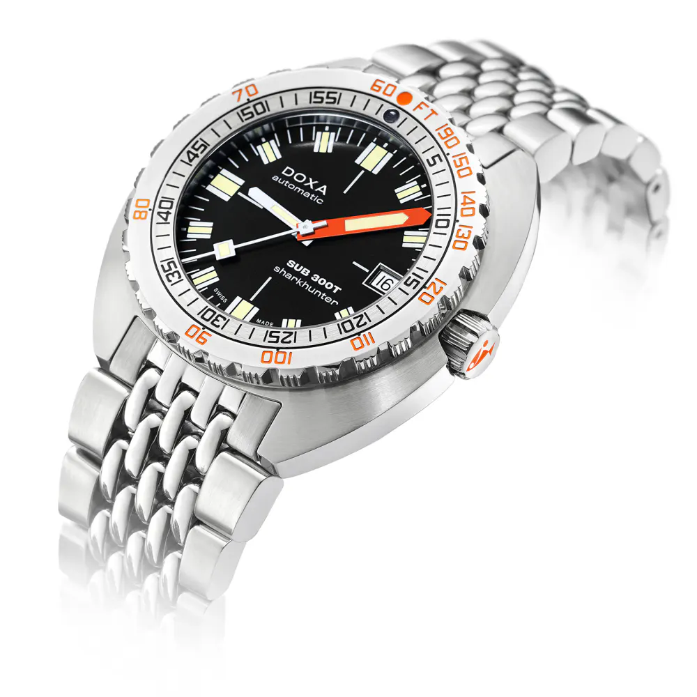 DOXA Sub 300T Sharkhunter 42.5mm Mens Watch in Black, additional product view 2