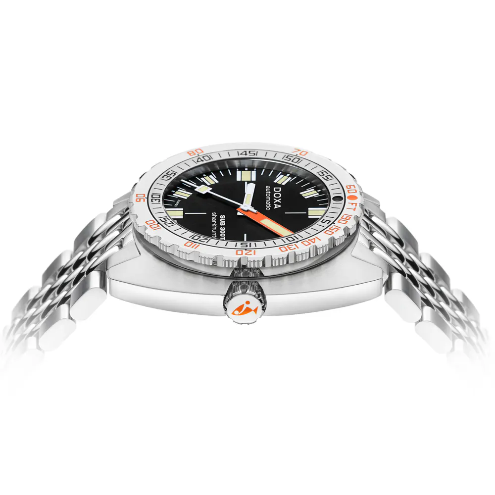 DOXA Sub 300T Sharkhunter 42.5mm Mens Watch in Black, additional product view 3