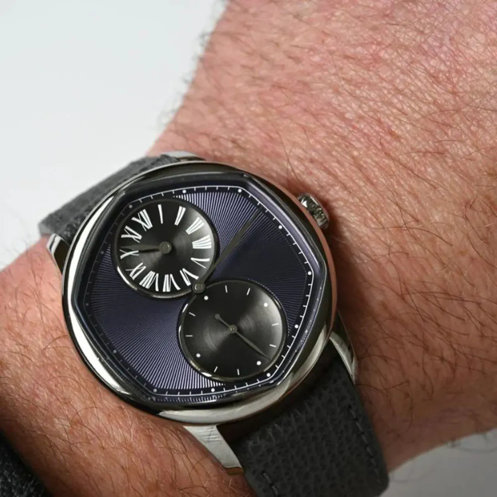 Louis Erard Le Régulateur x Cédric Johner Limited Edition 39mm Unisex Watch Purple in Purple, additional product view 3