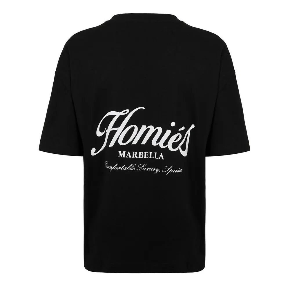 Homies Marbella HOMIES ESSENTIALS T-SHIRT BLACK in Black, additional product view 2