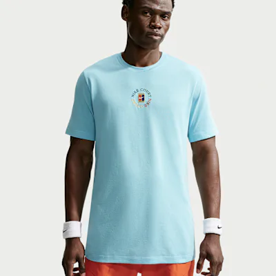 Nike NikeCourt Men's Dri-FIT Tennis T-Shirt - Blue Gaze