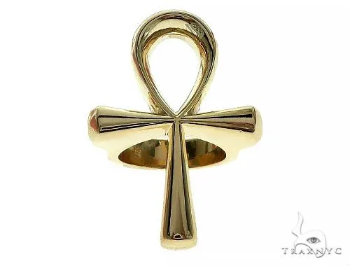 RINA - For Him CUSTOM Custom Made Big Heavy Ankh Ring 65786 in Rose Gold / 10 – Ring