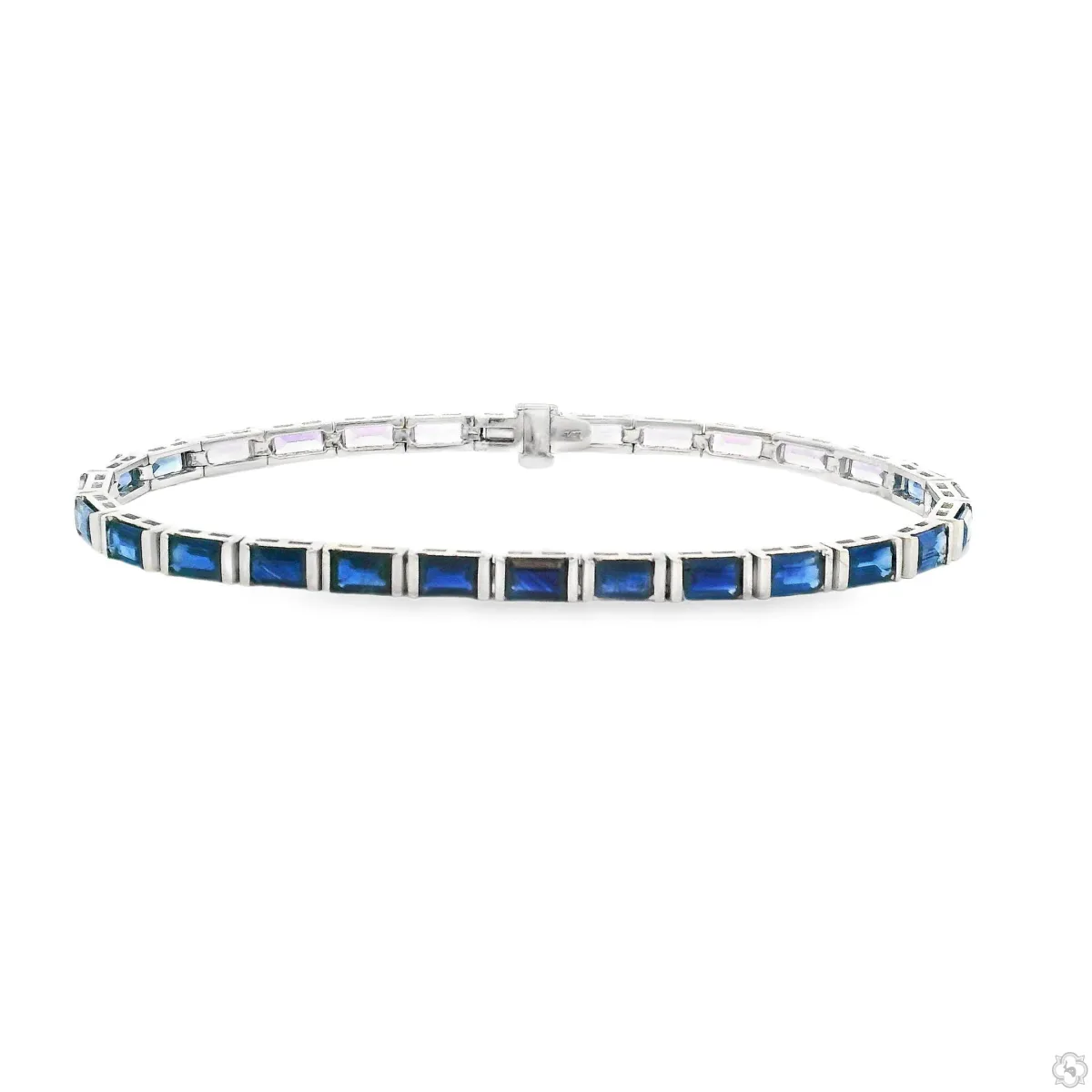 PIA - For Him GEMSTONES Ombre Sapphire Baguette Tennis Bracelet 70295