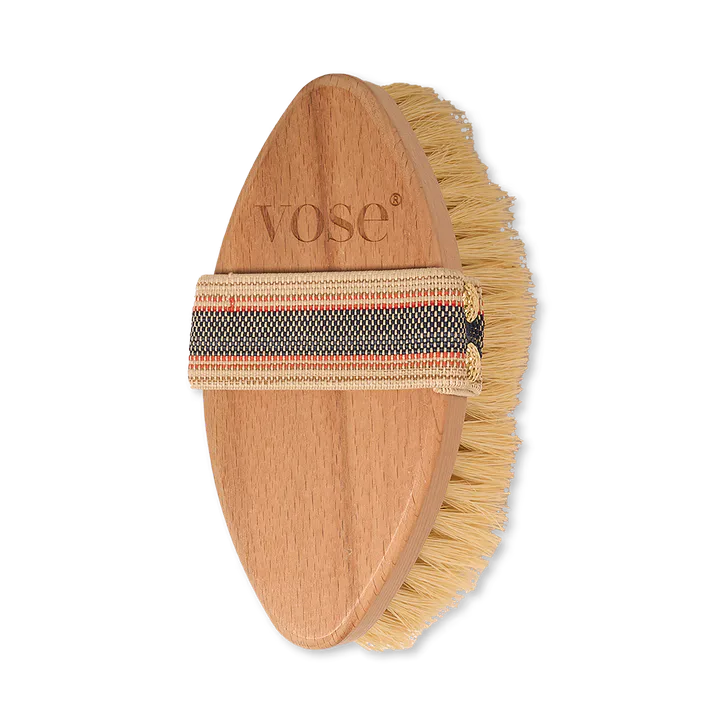 Vose 100% Cactus Bristle Vegan Dry Body Brush - Magnolia detail 2