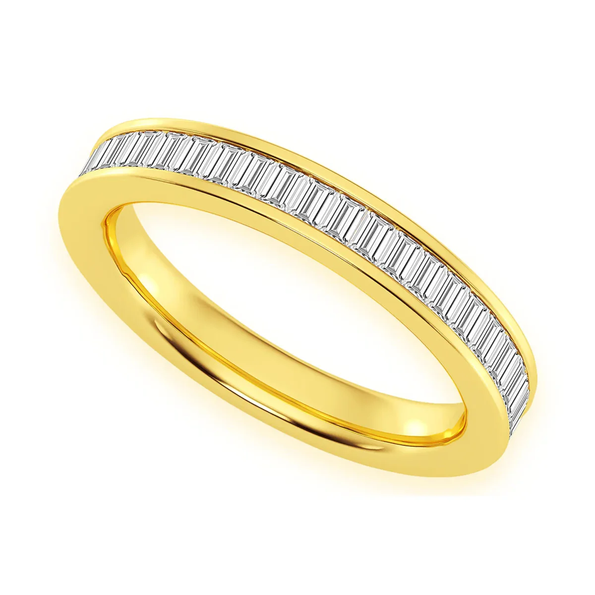 For Him Baguette Channel Set Diamond Ring in Rose Gold / Natural Diamond – Ring
