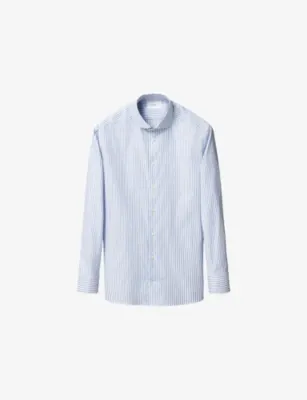 ETON Signature Oxford Striped Slim-Fit Cotton Shirt - Light purple - 13.75
