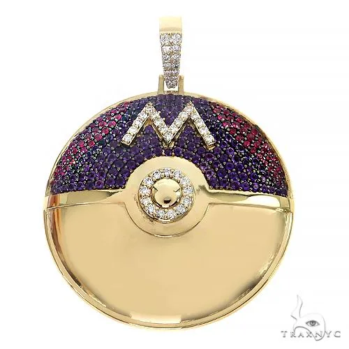 RINA - For Him CUSTOM CVD Pokemon Master Ball Pendant 68760 in Rose Gold – Pendant