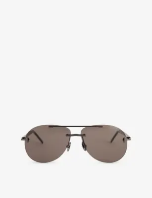 TOM FORD FT1375-P Navigator Pilot-Frame Metal Sunglasses