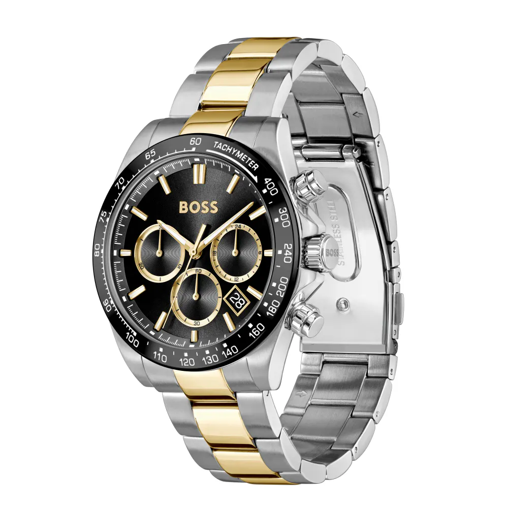 BOSS Hero Chronograph Quartz 44mm Mens Watch Black in Black, additional product view 2
