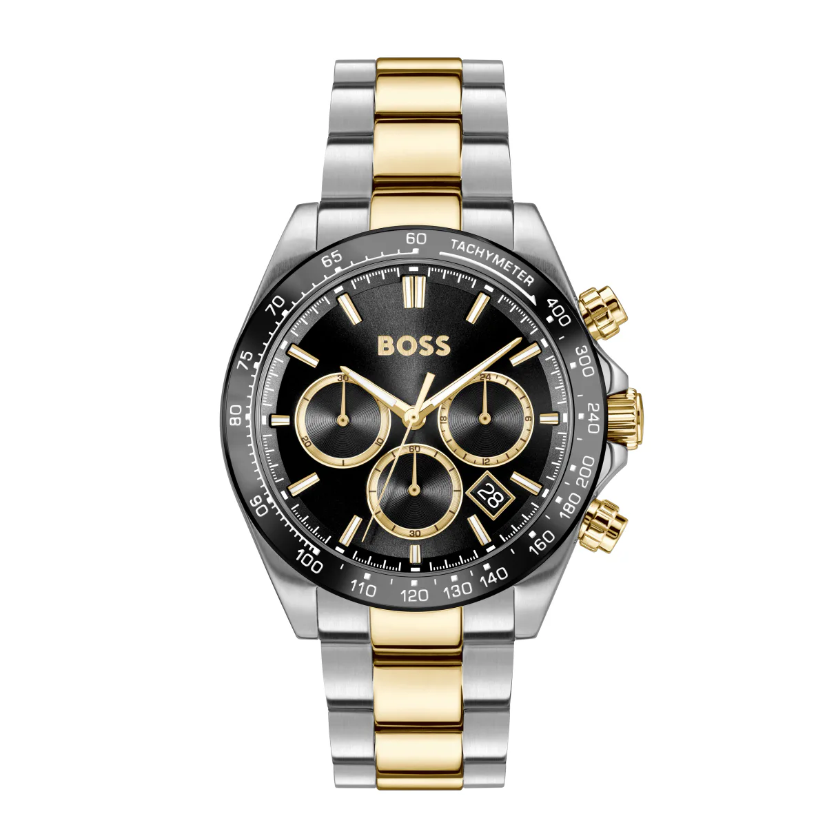 BOSS Hero Chronograph Quartz 44mm Mens Watch Black