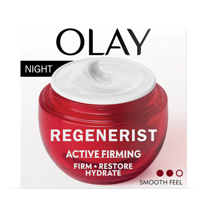 Olay Regenerist Night Face Cream Moisturiser with Anti-ageing Niacinamide and Peptides 50ml