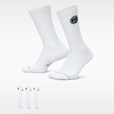 Nike Everyday Elevated Crew Socks (3 Pairs) - White in White – Nike men's and unisex