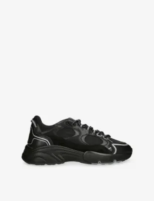 CLEENS Pulse Runner Leather And Mesh Trainers - EUR 44 / 10 UK MEN